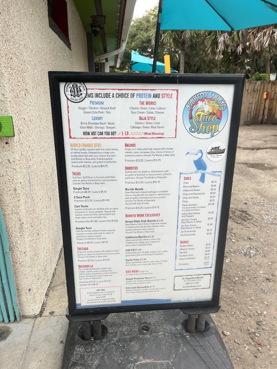 A1A Burrito Works Menu - Image 5